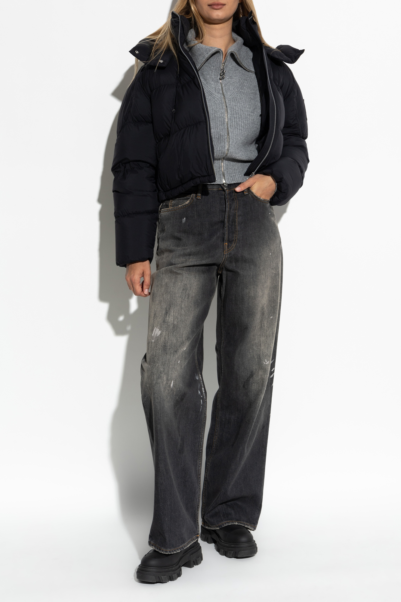 Black Short down jacket 'Akai' Moose Knuckles - Vitkac AS